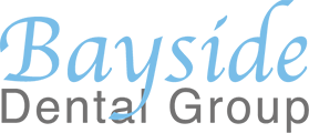 The image shows a logo with text that reads  BAYSIDE DENTAL GROUP  at the top, followed by smaller text that says  Dental Group.